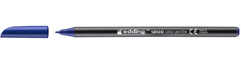 Edding 1200 marcatore Fine Blu 1 pz