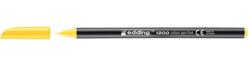 Edding 1200 marcatore Fine Giallo 1 pz