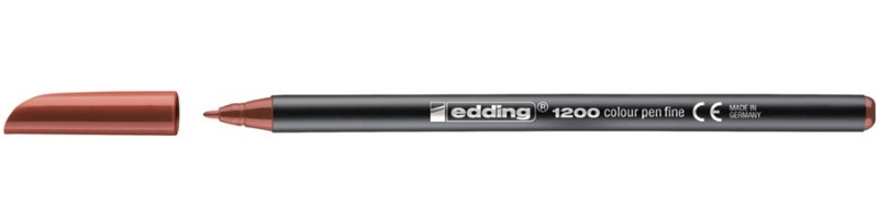 Edding 1200 marcatore Fine Marrone 1 pz