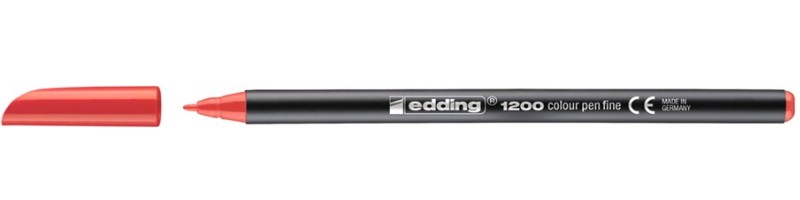 Edding 1200 marcatore Fine Rosso 1 pz