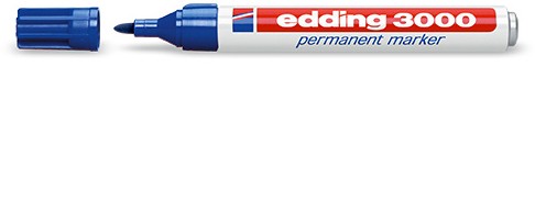 Edding 3000-3 marcatore permanente Blu 1 pz