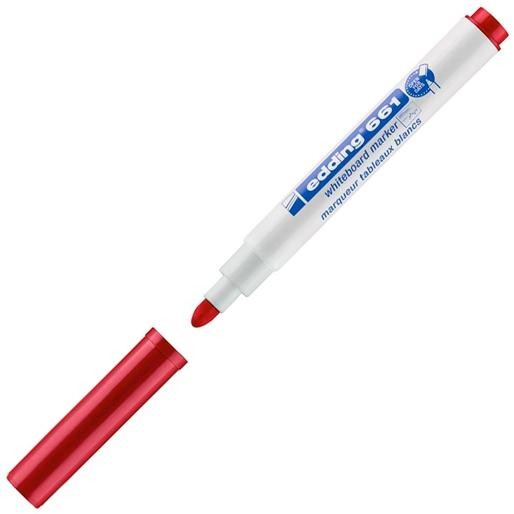 Edding 661 Pennarello per lavagna bianca - Punta tonda - Linea tra 1 e 2 mm. - Inchiostro pigmentato - Cancellabile a secco - Colore rosso Edding 661 Pennarello per lavagna bianca - Punta tonda - Linea tra 1 e 2 mm. - Inchiostro pigmentato - Cancellabile a secco - Colore rosso