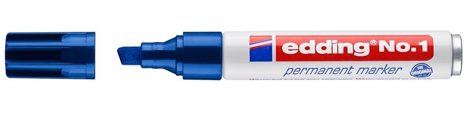 Edding No.1 marcatore permanente Punta smussata Blu Edding No.1 marcatore permanente Punta smussata Blu