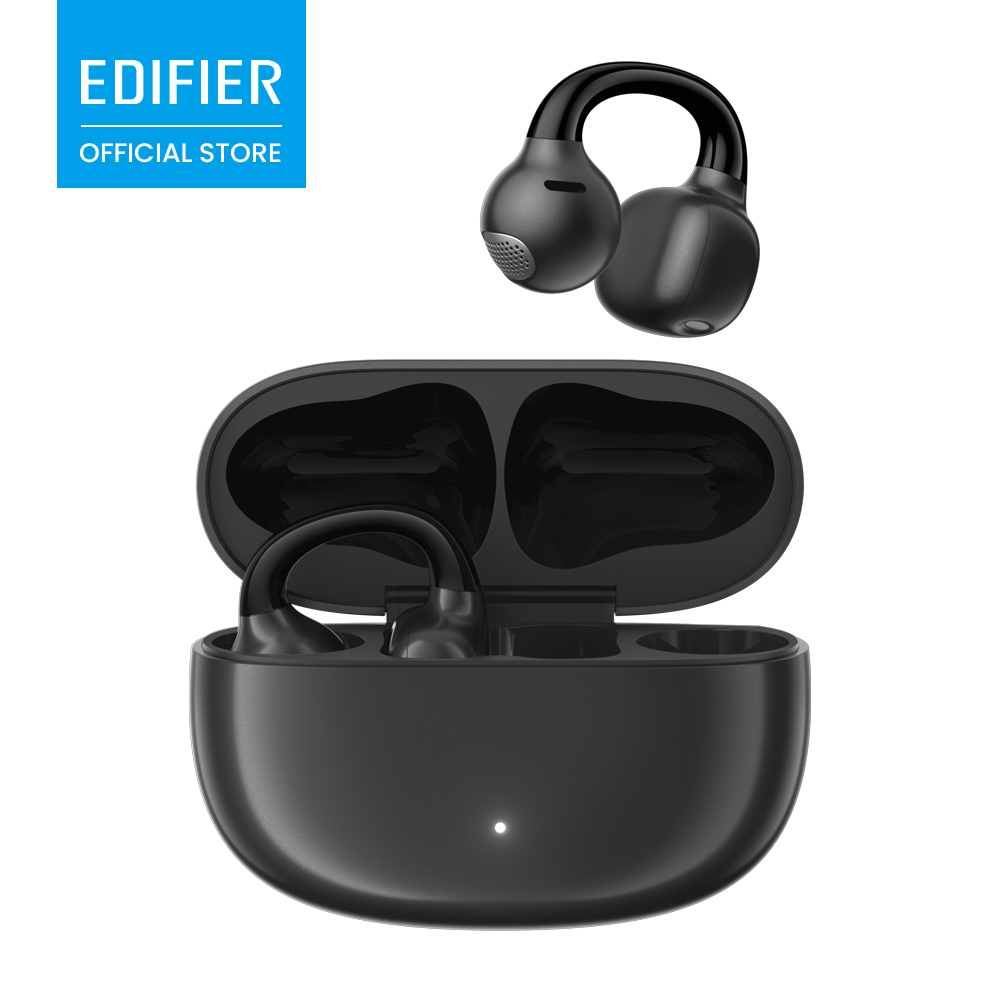 EDIFIER Comfo Q Auricolari Open-Ear a Clip, Acustica Direzionale Anti-Fuga, Driver da 12mm, Bluetooth 5.4, 32 Ore di Riproduzione, IP56