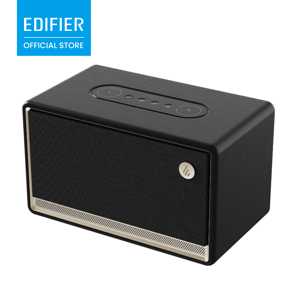 EDIFIER ES300 Altoparlante Wireless da Scrivania 60W Audio Hi-Res LDAC AirPlay2 Bluetooth 5.4 WiFi 24Bit 96kHz Luce Ambientale Integrata 12 Ore di Riproduzione USB AUX App EDIFIER Home