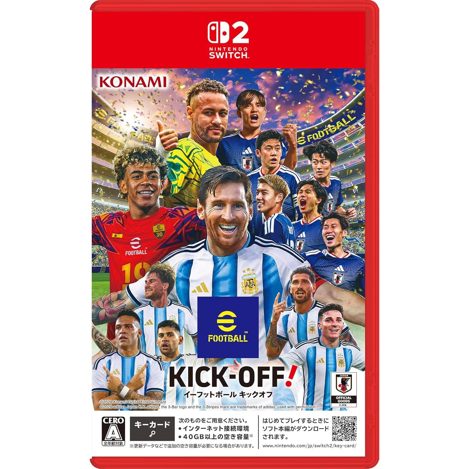 eFootball Kick Off - Carta Chiave di Gioco - SWITCH 2 - Versione IMPORT
