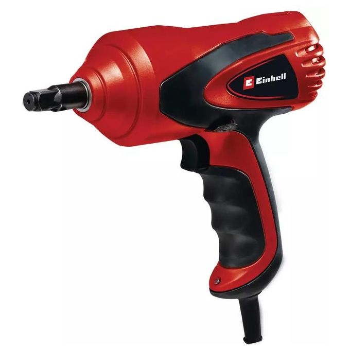 Einhell 2048313 Avvitatore a Impulsi per Auto Coppia Massima 350 Nm Alimentazione 12 V Luce LED Livella a Bolla Integrata Inserti 17 19 mm e 21 23 mm colore Nero Rosso