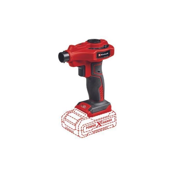 Einhell 2070110 CE-AP 18 Li-Solo Pompa ad Aria a Batteria 18 V 670 l-min 0,053 bar con Luce LED e Impugnatura Ergonomica colore Nero Rosso