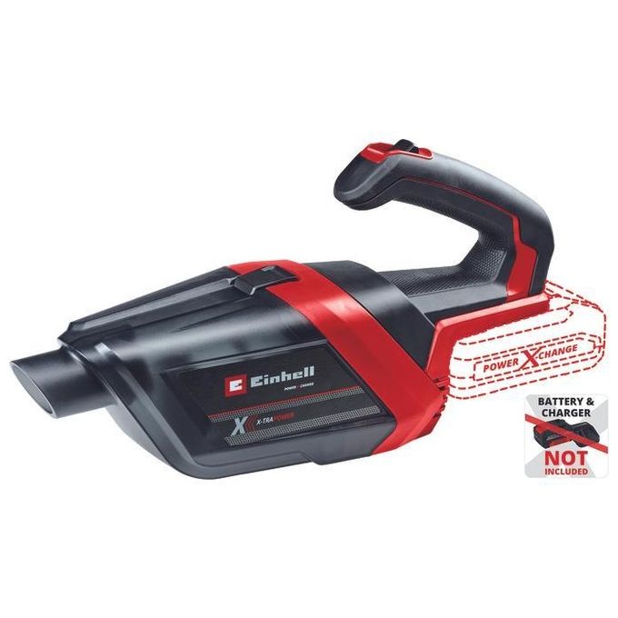 Einhell 2347190 TE-HV 18-06 Li-Solo Aspirapolvere Portatile a Batteria Power X-Change 0.6 L 18 V con 2 Livelli di Aspirazione colore Rosso Einhell 2347190 TE-HV 18-06 Li-Solo Aspirapolvere Portatile a Batteria Power X-Change 0.6 L 18 V con 2 Livelli di Aspirazione colore Rosso