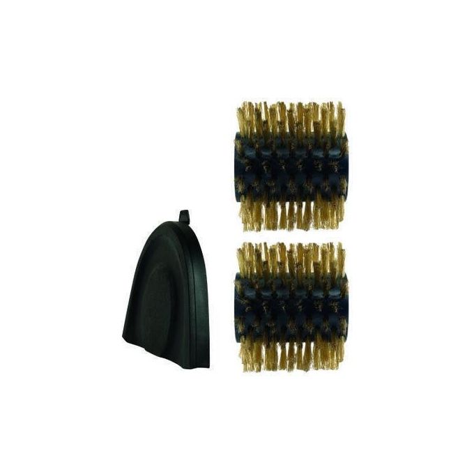 Einhell 3424122 Spazzola per Superfici ULTRA Acciaio per Pietre Porose e Ruvide 115 mm Larghezza 195 mm colore Nero Marrone