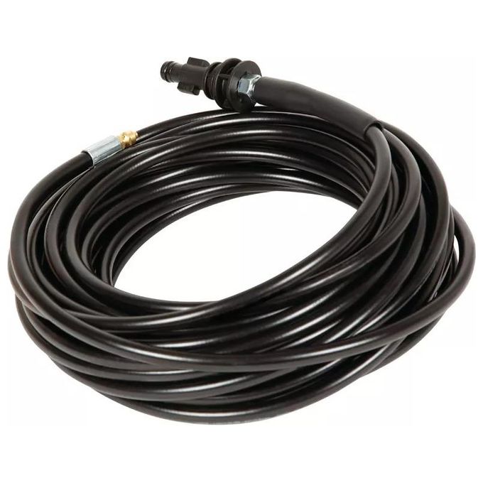 Einhell 4144023 Tubo flessibile per pulizia scarichi Lunghezza 15 m Pressione max 200 bar Attacco Quick Couple colore Nero