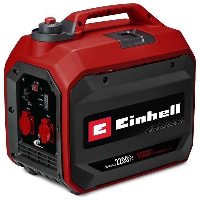 Einhell 4152650 TC-IG 2200 Generatore di corrente a benzina 2200 W motore 4 tempi 2 prese 230 V 2 USB serbatoio 4 litri tecnologia Inverter colore Nero Einhell 4152650 TC-IG 2200 Generatore di corrente a benzina 2200 W motore 4 tempi 2 prese 230 V 2 USB serbatoio 4 litri tecnologia Inverter colore Nero