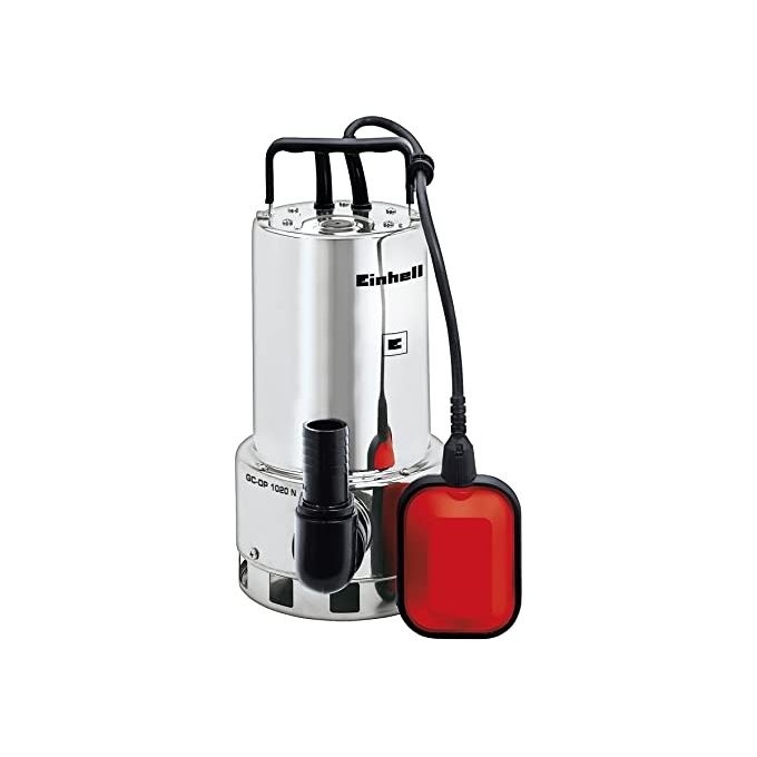Einhell 4170773 GC-DP 1020 N Pompa per Acque Scure Sommergibile 1000 W 18000 l-h Profondita' 5 m colore Rosso Argento