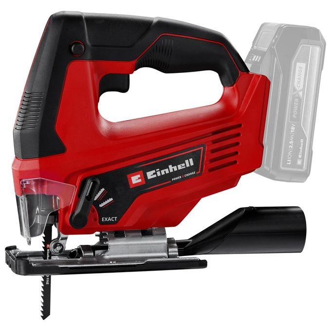 Einhell 4321209 TC-JS 18 LI Seghetto Alternativo Power X-Change 18V taglio legno 70 mm acciaio 8 mm senza batteria colore Nero Rosso Einhell 4321209 TC-JS 18 LI Seghetto Alternativo Power X-Change 18V taglio legno 70 mm acciaio 8 mm senza batteria colore Nero Rosso