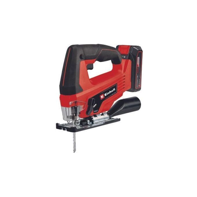 Einhell 4321228 TC-JS 18 Li Seghetto alternativo a batteria 18 V movimento pendolare attacco aspirazione batteria 2,5 Ah Power X-Change valigetta inclusa colore Nero Einhell 4321228 TC-JS 18 Li Seghetto alternativo a batteria 18 V movimento pendolare attacco aspirazione batteria 2,5 Ah Power X-Change valigetta inclusa colore Nero