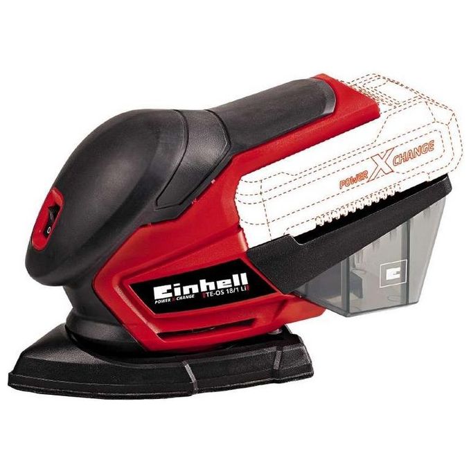 Einhell 4460713 TE-OS 18-1 Li Levigatrice Orbitale a Batteria 18V Power X-Change 104 cm2 Senza Batteria e Caricabatterie