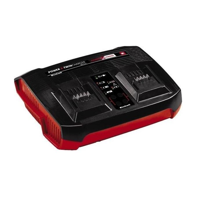 Einhell 4512069 Power X-Twincharger Caricatore per batteria 18 V 3 A 2 slot colore Nero