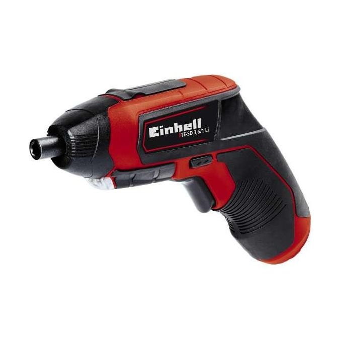 Einhell 4513501 TE-SD 3,6-1 Li Avvitatore a Batteria 3,6 V 4,5 Nm con Inserti Magnetico 10 pz colore Nero Rosso