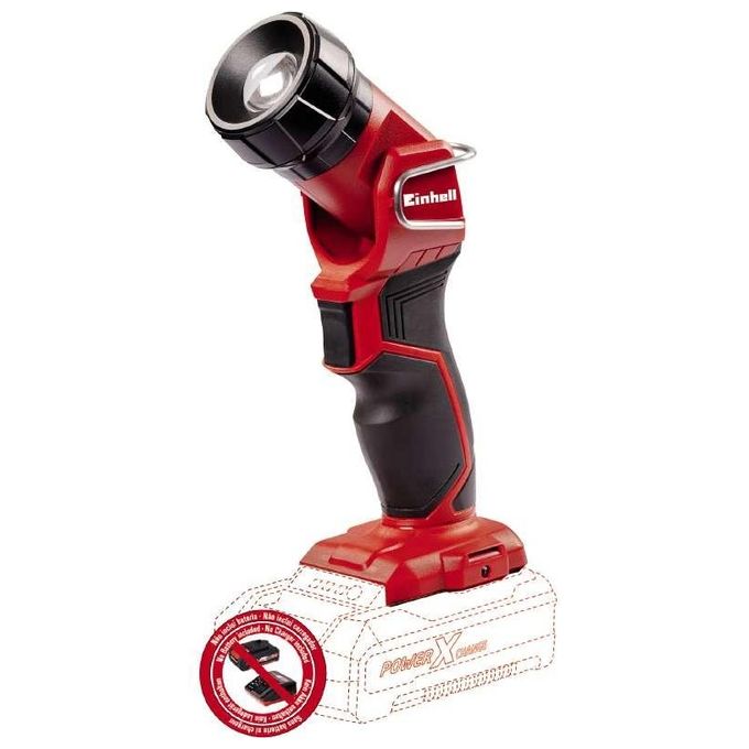 Einhell 4514130 TE-CL 18 Li H-Solo Lampada a batteria 18 V LED CREE 280 lm Power X-Change colore Nero Rosso