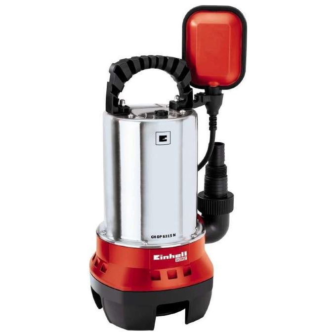 Einhell GC-DP 6315 N Pompa per Acque Scure 630W Portata 17000 l-h Prevalenza 8m Immersione 5m colore Nero