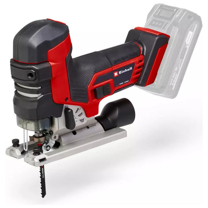 Einhell seghetto alternativo a batteria TP-JST 18-135 Li BL Solo, motore brushless, 18V, 3500 spm, taglio legno 135mm, senza batteria Einhell seghetto alternativo a batteria TP-JST 18-135 Li BL Solo, motore brushless, 18V, 3500 spm, taglio legno 135mm, senza batteria