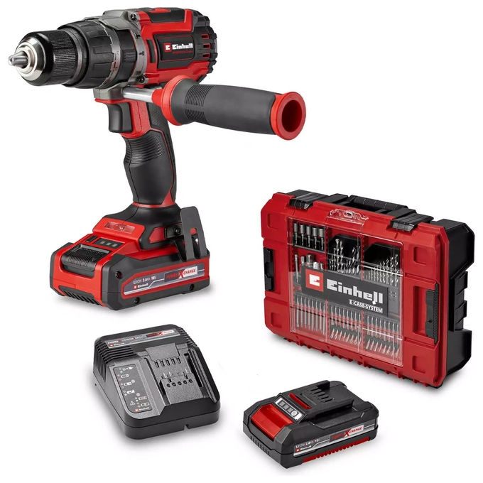 Einhell TP-CD-18-70-LI-I-BL+70 Trapano avvitatore a percussione a batteria 2 batterie 2 0 Ah e 3 0 Ah 70 Nm 21 livelli coppia motore brushless con set 70 punte colore Nero Einhell TP-CD-18-70-LI-I-BL+70 Trapano avvitatore a percussione a batteria 2 batterie 2 0 Ah e 3 0 Ah 70 Nm 21 livelli coppia motore brushless con set 70 punte colore Nero