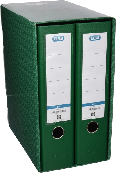 Elba Rado Modulo superiore con 2 raccoglitori ad anelli a leva formato A4 - Dorso da 80 mm - Copertina esterna in plastica - Copertina interna in carta - Verde Elba Rado Modulo superiore con 2 raccoglitori ad anelli a leva formato A4 - Dorso da 80 mm - Copertina esterna in plastica - Copertina interna in carta - Verde