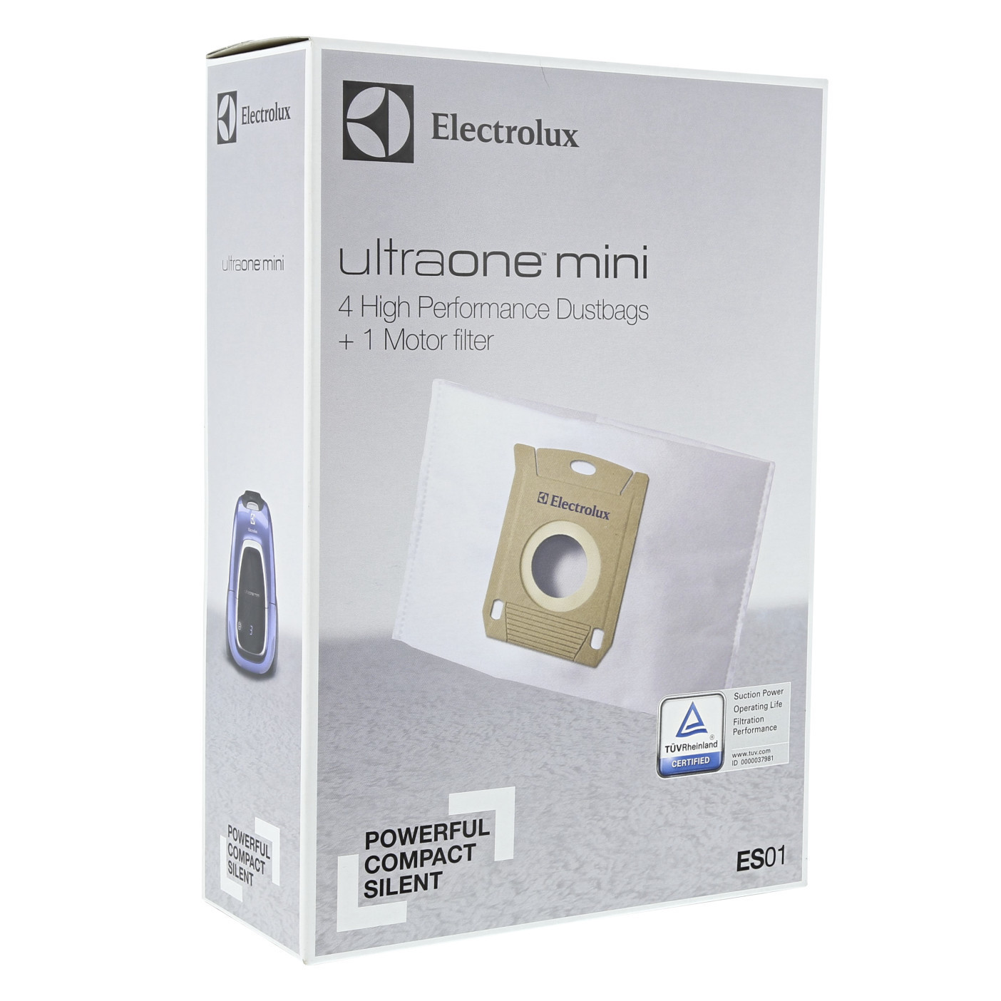 Electrolux 4 Sacchi Microfibra Es01 + Filtro Aspirapolvere Ultraone Mini Umorigi