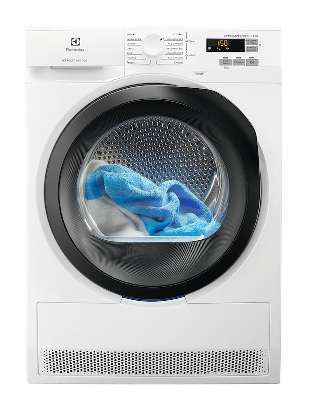 Electrolux - Asciugatrice Ew7h583b 8kg Classe C-bianco/oblò Nero