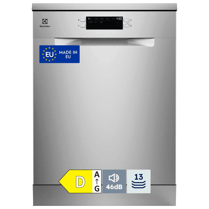 Electrolux E52SD100SX Lavastoviglie 12 coperti Classe D (60x60x85 cm) colore Acciaio