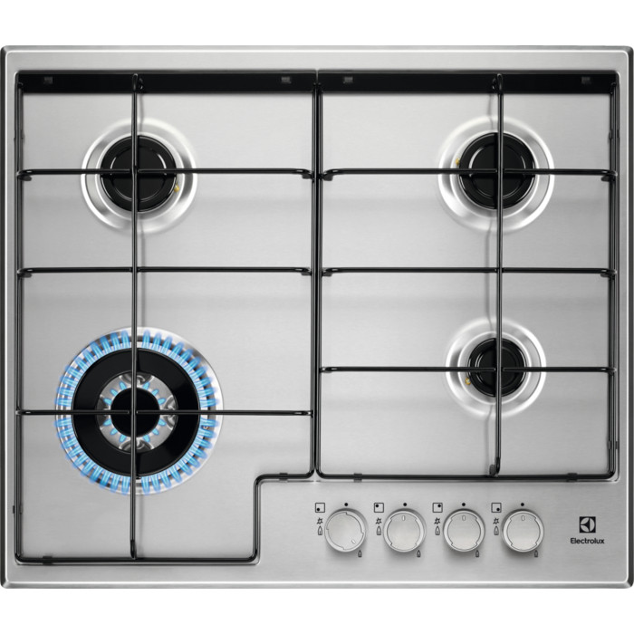 Electrolux - Egs6434x. Colore Del Prodotto: Acciaio Inox, Posizionamento Dell'apparecchio: Da Incasso, Dimensione Della Larghezza Del Piano Cottura: 60 Cm. Tipo Di Controllo: Manopola, Posizione Di C...