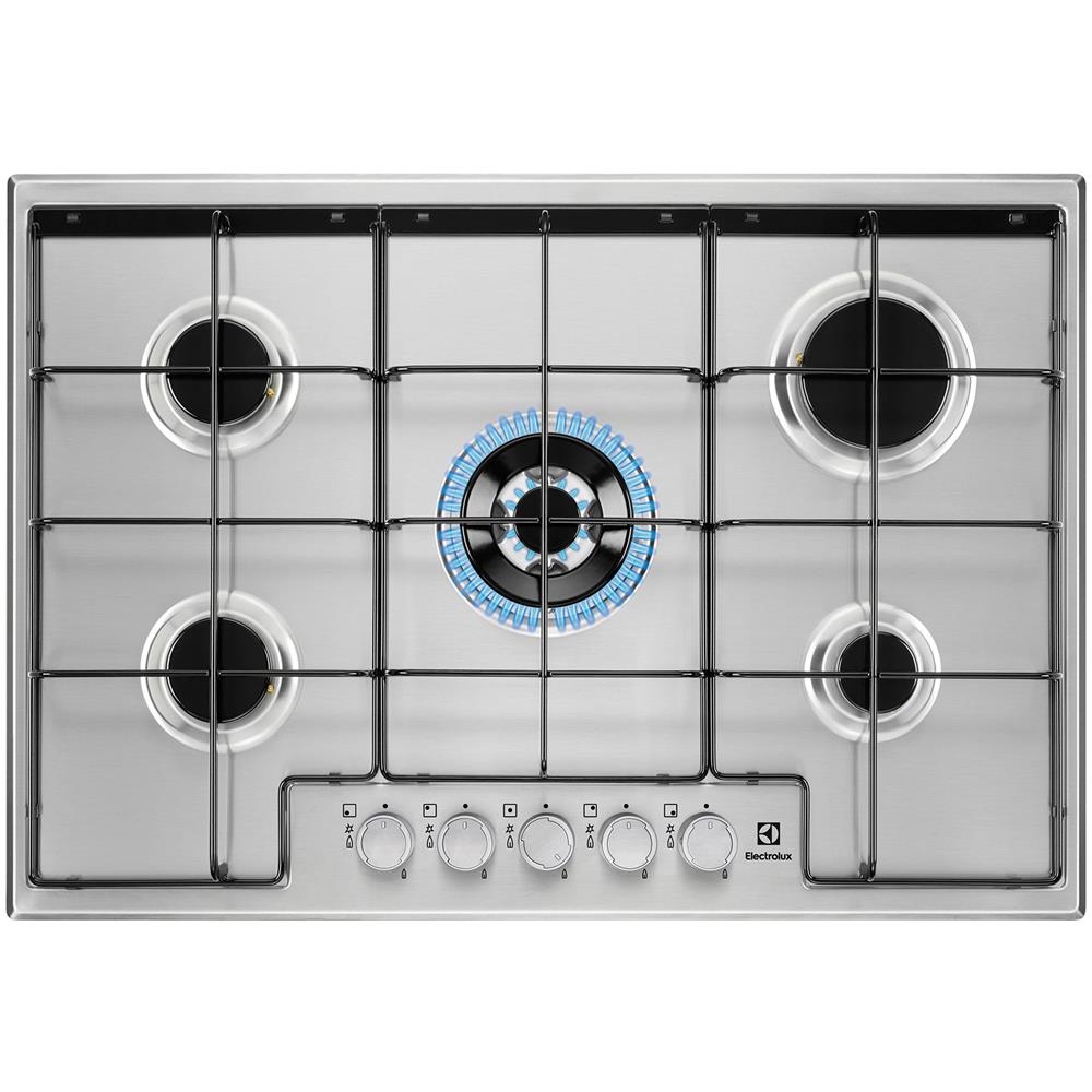 Electrolux - Egs7534x Piano Cottura Gas 5 Fuochi Gas Acciaio Inox Electrolux - Egs7534x Piano Cottura Gas 5 Fuochi Gas Acciaio Inox