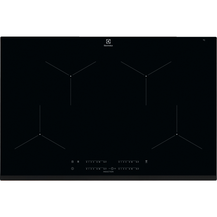 Electrolux Eit81443 Piano Cottura Ad Induzione 500 80cm. Colore Del Prodotto: Nero, Posizionamento Dell'apparecchio: Da Incasso, Dimensione Della Larghezza Del Piano Cottura: 80 Cm. Certificazione:...