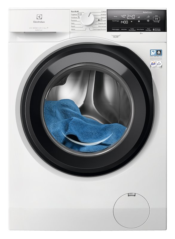 ELECTROLUX EW6F310GQ LAVATRICE, Caricamento frontale, 10 kg, 14 programmi, Profondità 63,6 cm, Giri 1400 rpm, Bianco, livello rumorosità centrifuga 75 dB(A), Classe A