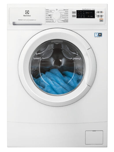 ELECTROLUX EW6S526A LAVATRICE SLIM, Caricamento frontale, 6 kg, 14 programmi, Profondità 37,8 cm, Giri 1200 rpm, Bianco, livello rumorosità centrifuga 74 dB(A), Classe A