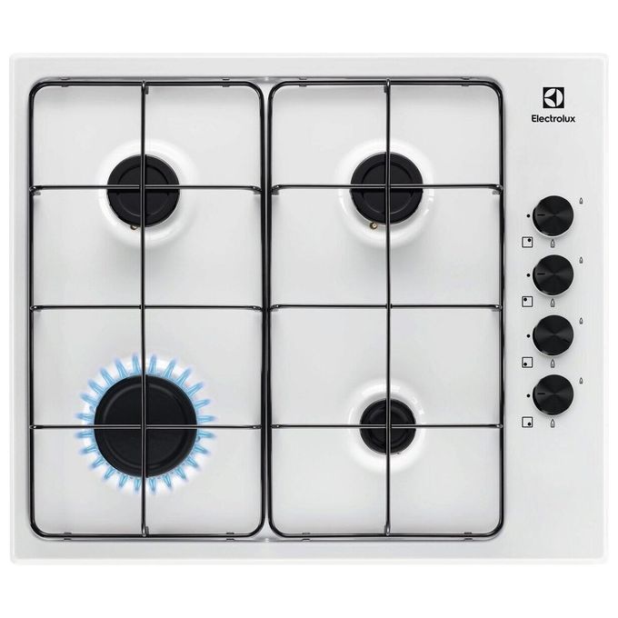 Electrolux KGS6404W Serie 300 Piano cottura Gas 60 cm 4 fuochi Comandi laterali Accensione elettronica colore Bianco Electrolux KGS6404W Serie 300 Piano cottura Gas 60 cm 4 fuochi Comandi laterali Accensione elettronica colore Bianco