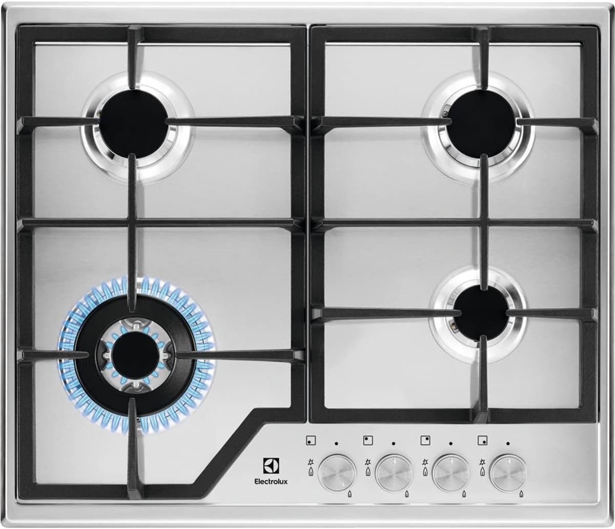 Electrolux - Kgs6436sx. Colore Del Prodotto: Acciaio Inox, Posizionamento Dell'apparecchio: Da Incasso, Dimensione Della Larghezza Del Piano Cottura: 59.5 Cm. Tipo Di Controllo: Manopola, Posizione D...