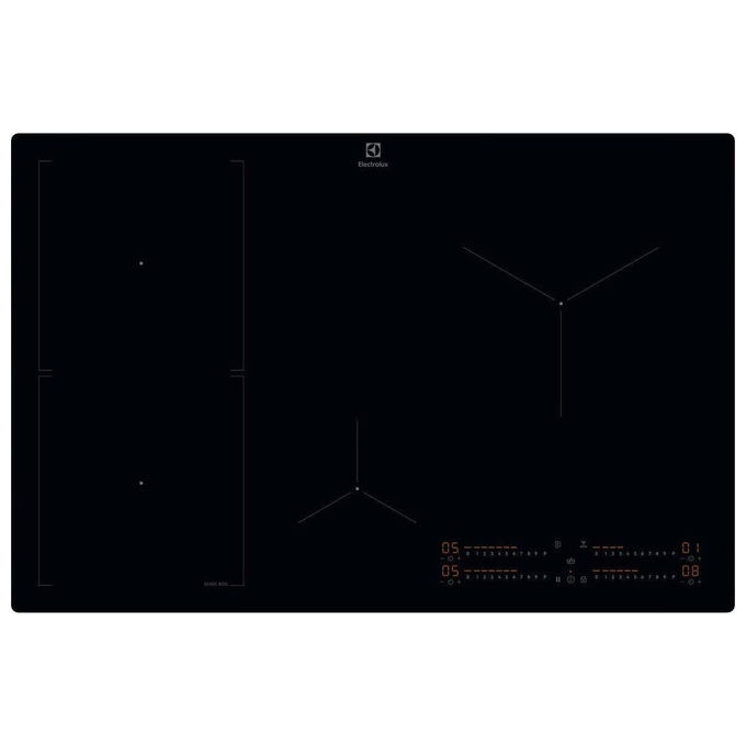 Electrolux KIS82453I Serie 700 Piano cottura a induzione 80 cm 4 zone SenseBoil Hob2Hood Touch colore Nero