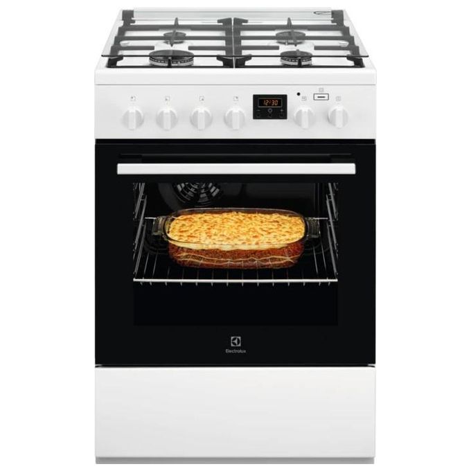 Electrolux LKK640200W Cucina a Gas 4 Fuochi Forno Elettrico Multifunzione 58 L Classe A (60x60x89 cm) colore Bianco