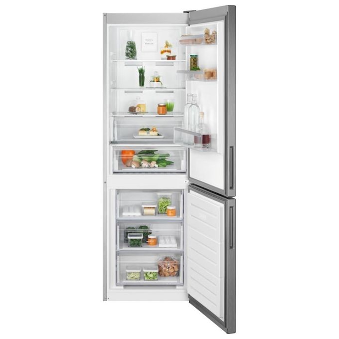 Electrolux LNT6ME32U2 Serie 600 Frigorifero Combinato 330 L 186 cm Classe E 38 dB Total No Frost TwinTech colore Inox Electrolux LNT6ME32U2 Serie 600 Frigorifero Combinato 330 L 186 cm Classe E 38 dB Total No Frost TwinTech colore Inox
