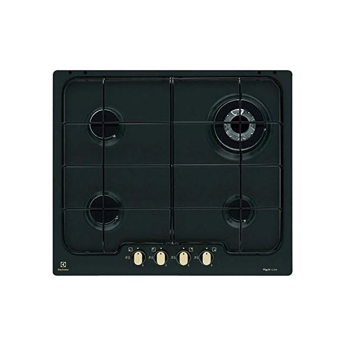 Electrolux PN640RUV Rustico Soft Piano cottura a gas 60 cm 4 fuochi bruciatore tripla corona Wok 4000 W Sicurgas colore Nero Ghisa Electrolux PN640RUV Rustico Soft Piano cottura a gas 60 cm 4 fuochi bruciatore tripla corona Wok 4000 W Sicurgas colore Nero Ghisa