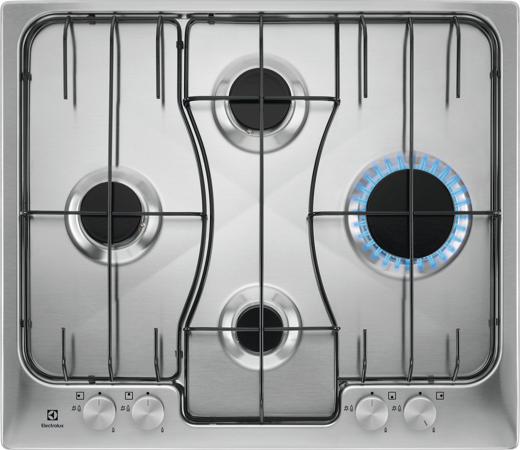 Electrolux - Rgg6242lox Acciaio Inossidabile Da Incasso 60 Cm Gas 4 Fornello(i)