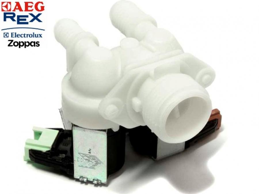Elettrovalvola Doppia 2 Vie Carico Acqua Lavatrice Rex Electrolux Aeg 3792262101
