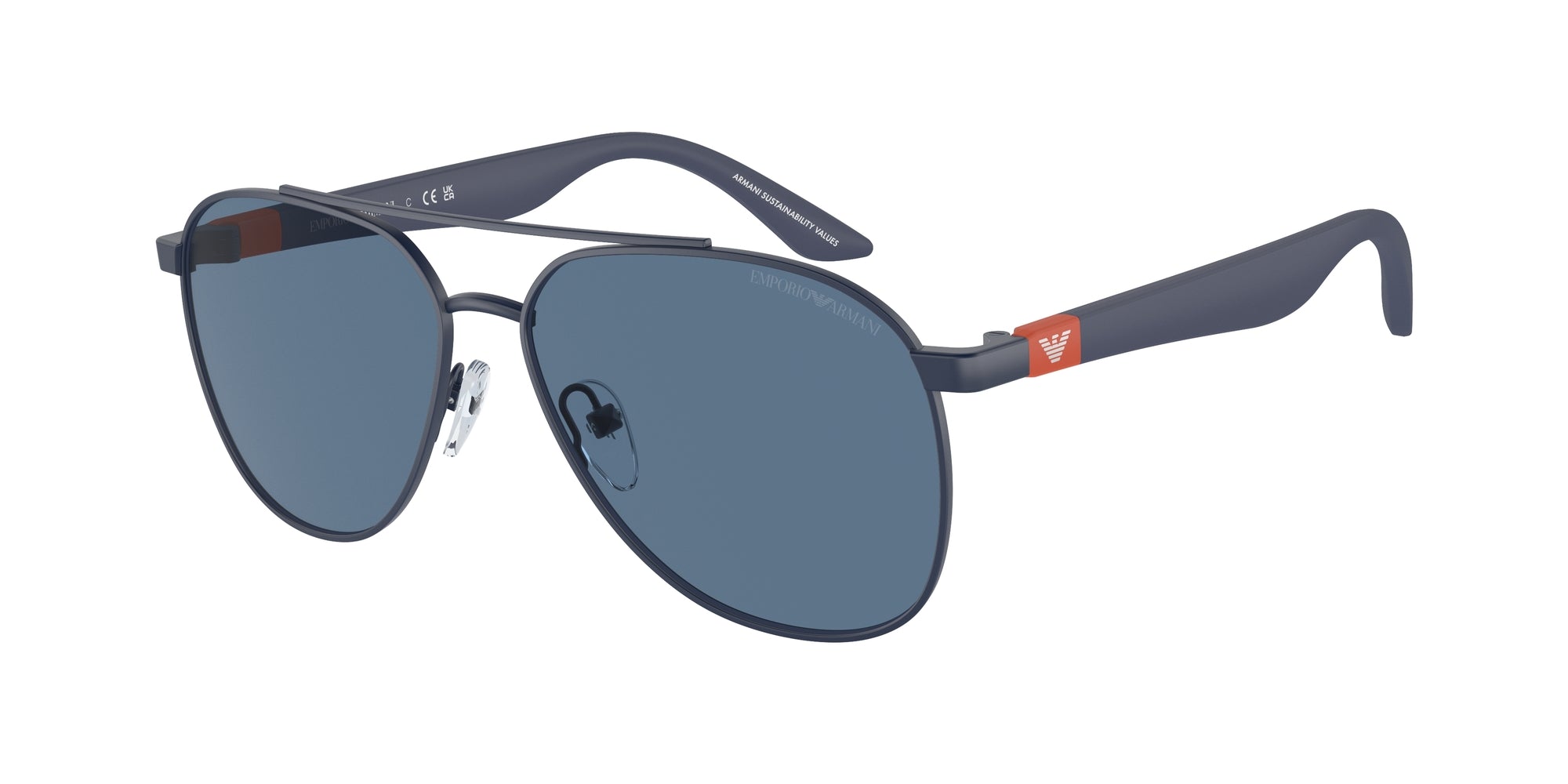 Emporio Armani Bambino Emporio Armani EK2001 301880 Occhiali da sole bambino Metallo Blu Blu Pilot Normale