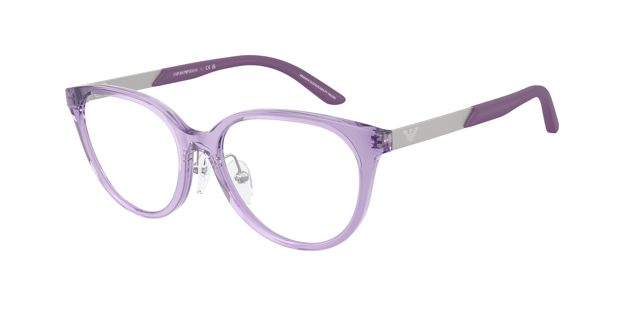 Emporio Armani Bambino Emporio Armani EK3010 6280 Montature da vista bambino Iniettato Viola Cat Eye Normale Emporio Armani Bambino Emporio Armani EK3010 6280 Montature da vista bambino Iniettato Viola Cat Eye Normale