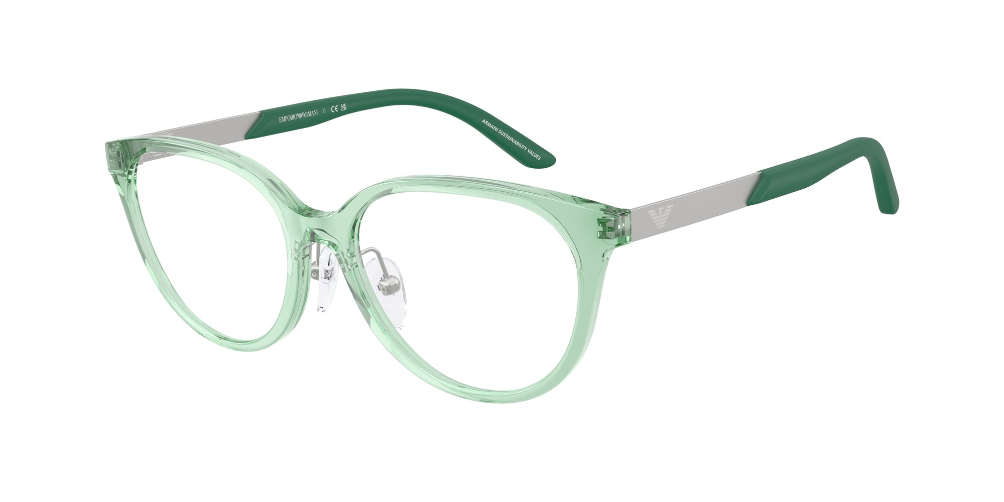 Emporio Armani Bambino Emporio Armani EK3010 6281 Montature da vista bambino Iniettato Verde Cat Eye Normale Emporio Armani Bambino Emporio Armani EK3010 6281 Montature da vista bambino Iniettato Verde Cat Eye Normale