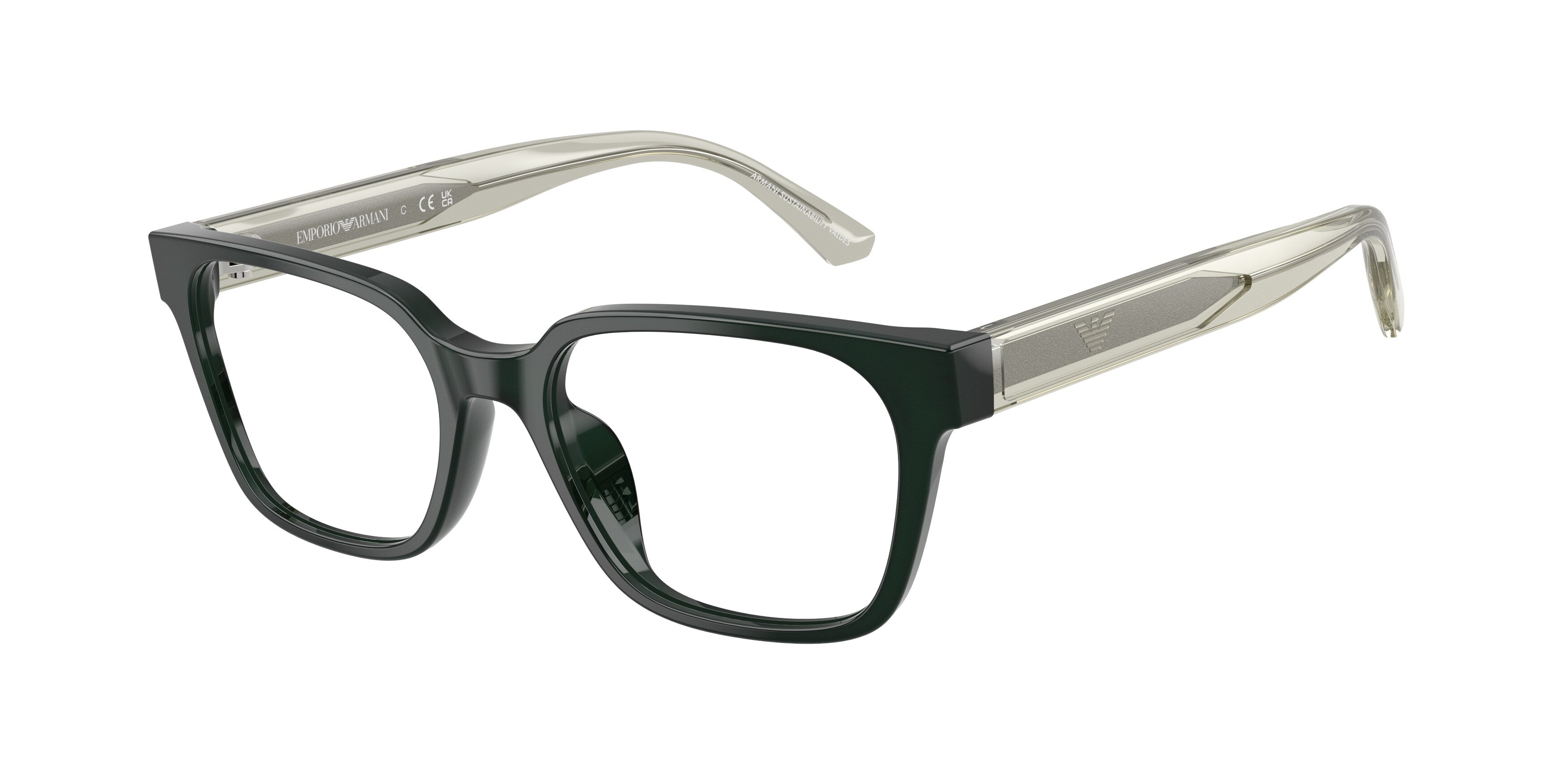 Emporio Armani Bambino Emporio Armani EK3013U 6381 Montature da vista bambino Acetato Verde Trasparente Squadrata Normale Emporio Armani Bambino Emporio Armani EK3013U 6381 Montature da vista bambino Acetato Verde Trasparente Squadrata Normale