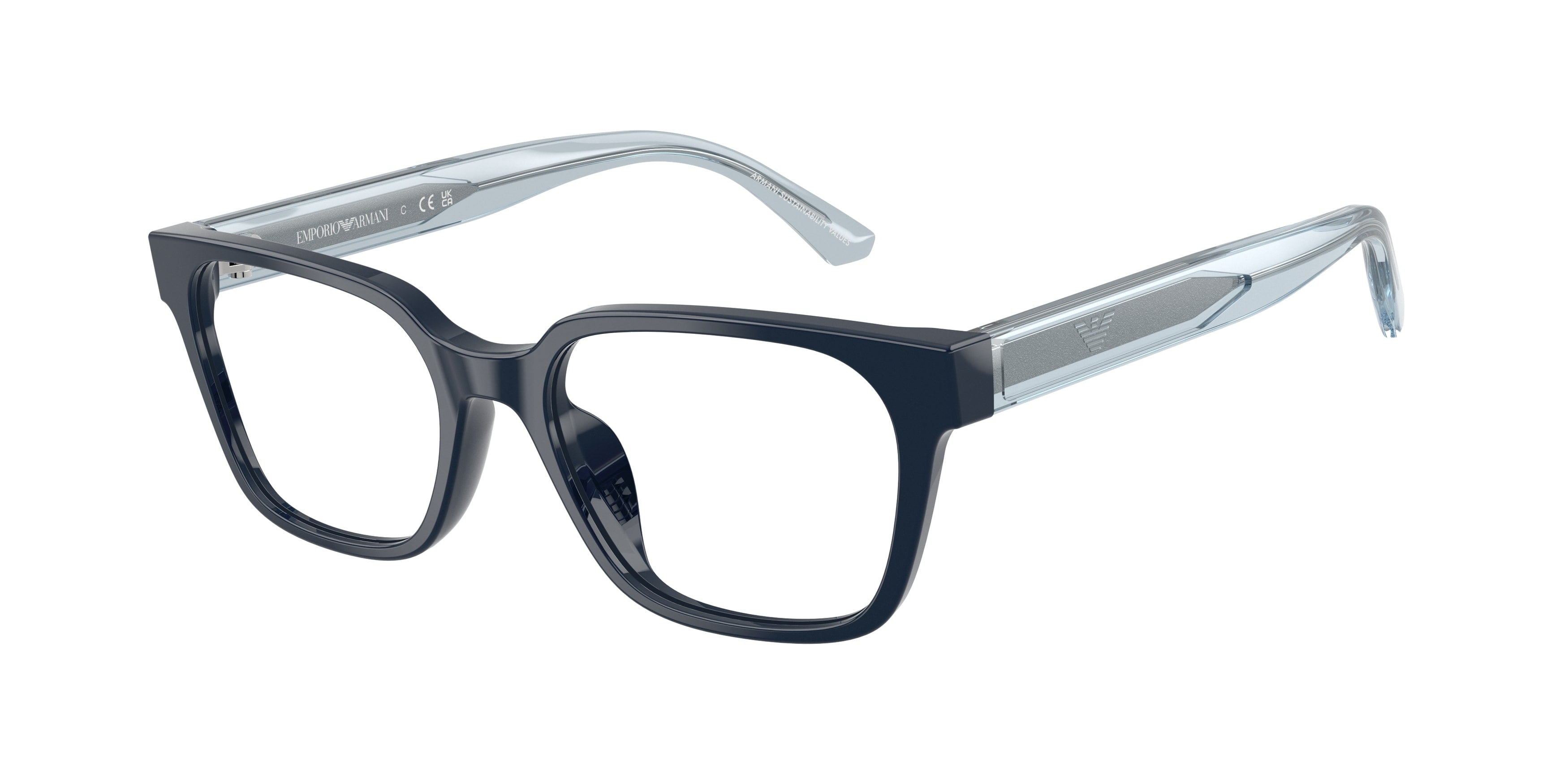 Emporio Armani Bambino Emporio Armani EK3013U 6382 Montature da vista bambino Acetato Blu Trasparente Squadrata Normale Emporio Armani Bambino Emporio Armani EK3013U 6382 Montature da vista bambino Acetato Blu Trasparente Squadrata Normale