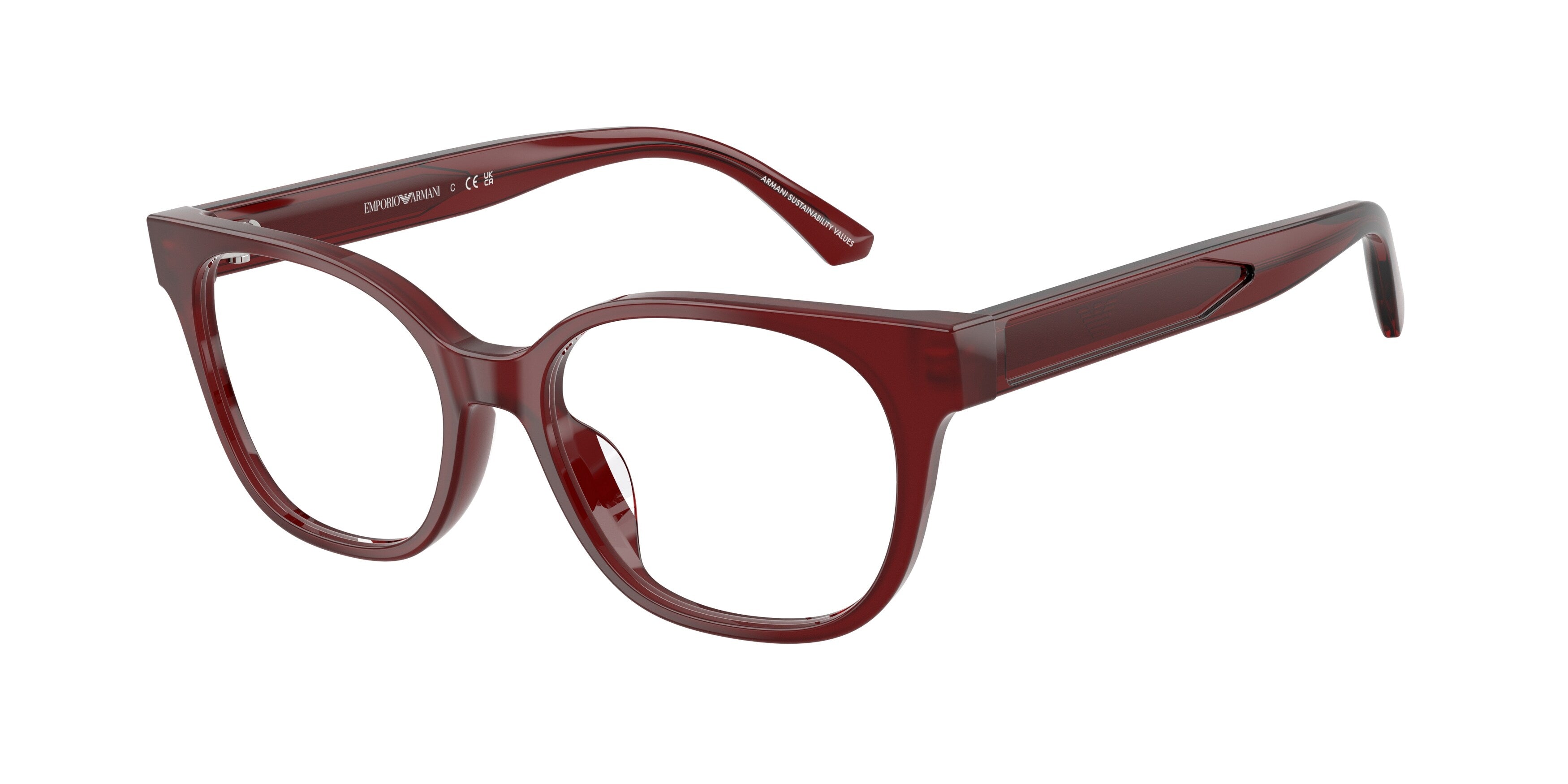 Emporio Armani Bambino Emporio Armani EK3014U 6389 Montature da vista bambino Acetato Rosso Trasparente Cat Eye Normale Emporio Armani Bambino Emporio Armani EK3014U 6389 Montature da vista bambino Acetato Rosso Trasparente Cat Eye Normale
