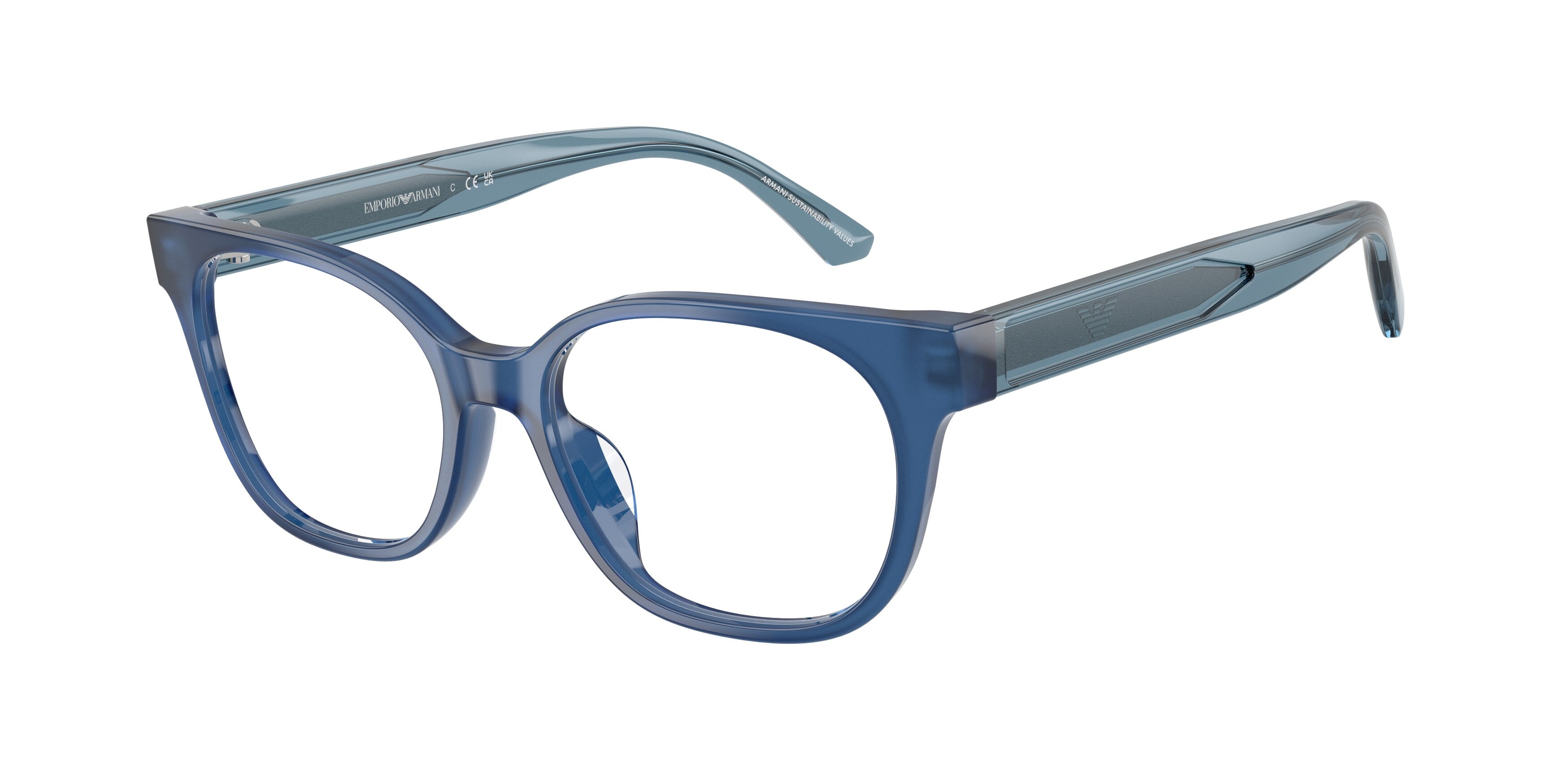Emporio Armani Bambino Emporio Armani EK3014U 6390 Montature da vista bambino Acetato Blu Trasparente Cat Eye Normale Emporio Armani Bambino Emporio Armani EK3014U 6390 Montature da vista bambino Acetato Blu Trasparente Cat Eye Normale